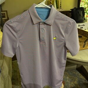 Masters Golf Tourney Youth Striped Polo Shirt